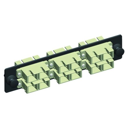 QUEST TECHNOLOGY INTERNATIONAL Sc Adapter Strip - (Duplex) 12 Fiber, 6-Port, Multi-Mode Pb, 50 Or 62.5 NFO-4707